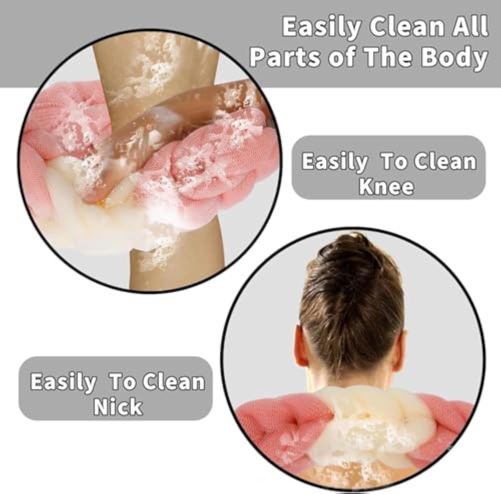Gentle Bath Shower Loofah Sponge, Perfect for All Skin Types